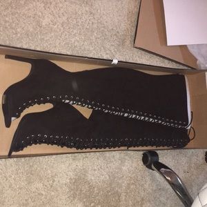 Thigh High Lace Up Boots
